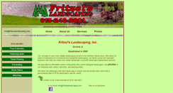 Desktop Screenshot of fritzelslandscaping.com