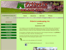 Tablet Screenshot of fritzelslandscaping.com